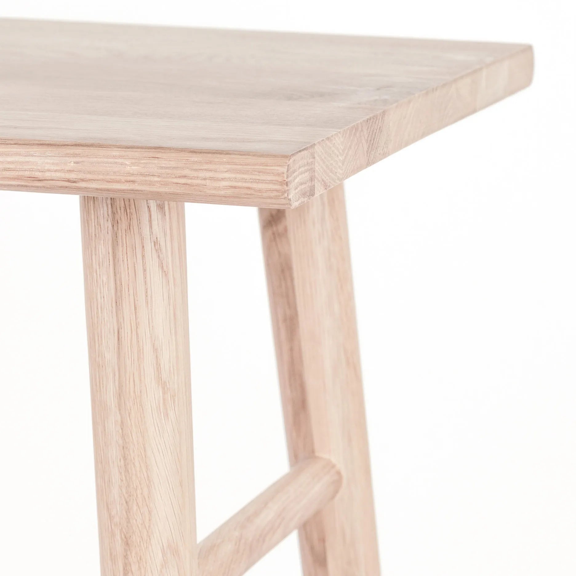 Wood II køkkenstol-hvidpigment egetræ